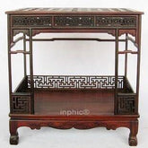 INPHIC-明清家具紅木工藝品 微縮家具紅酸枝明清架子床